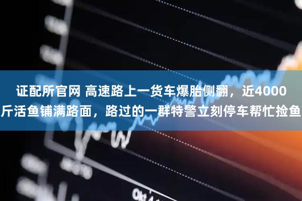证配所官网 高速路上一货车爆胎侧翻，近4000斤活鱼铺满路面，路过的一群特警立刻停车帮忙捡鱼